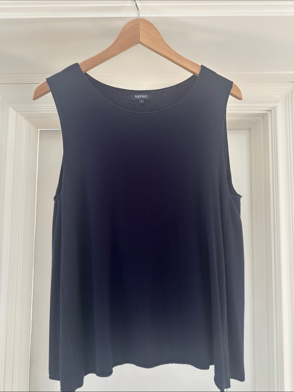 Navy BleuSalt Women's Sleeveless Swing Tank Top